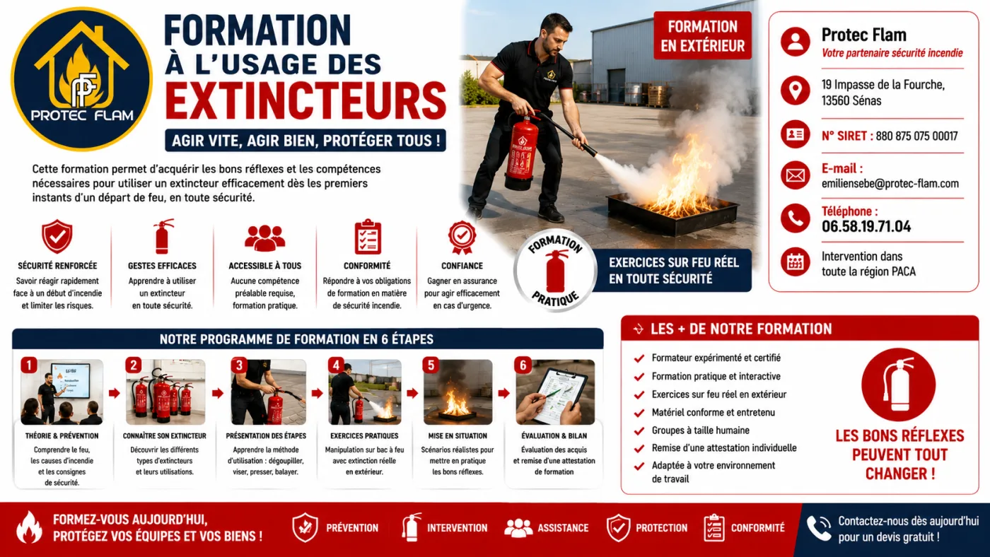 Formation Manipulation des extincteurs — Protec Flam