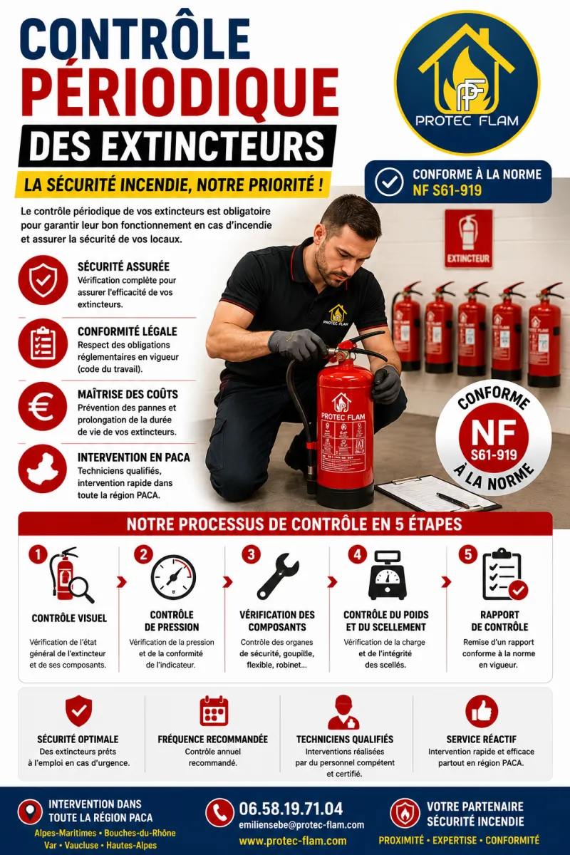 Contrôle périodique des extincteurs — Protec Flam