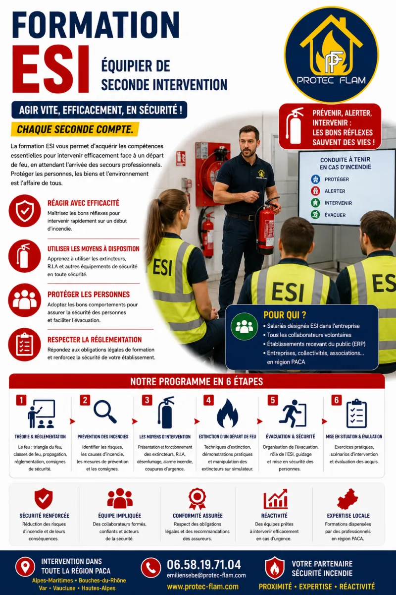 Équipier de Seconde Intervention (ESI) — Protec Flam
