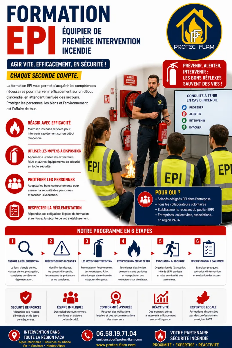 Équipier de Première Intervention (EPI) — Protec Flam