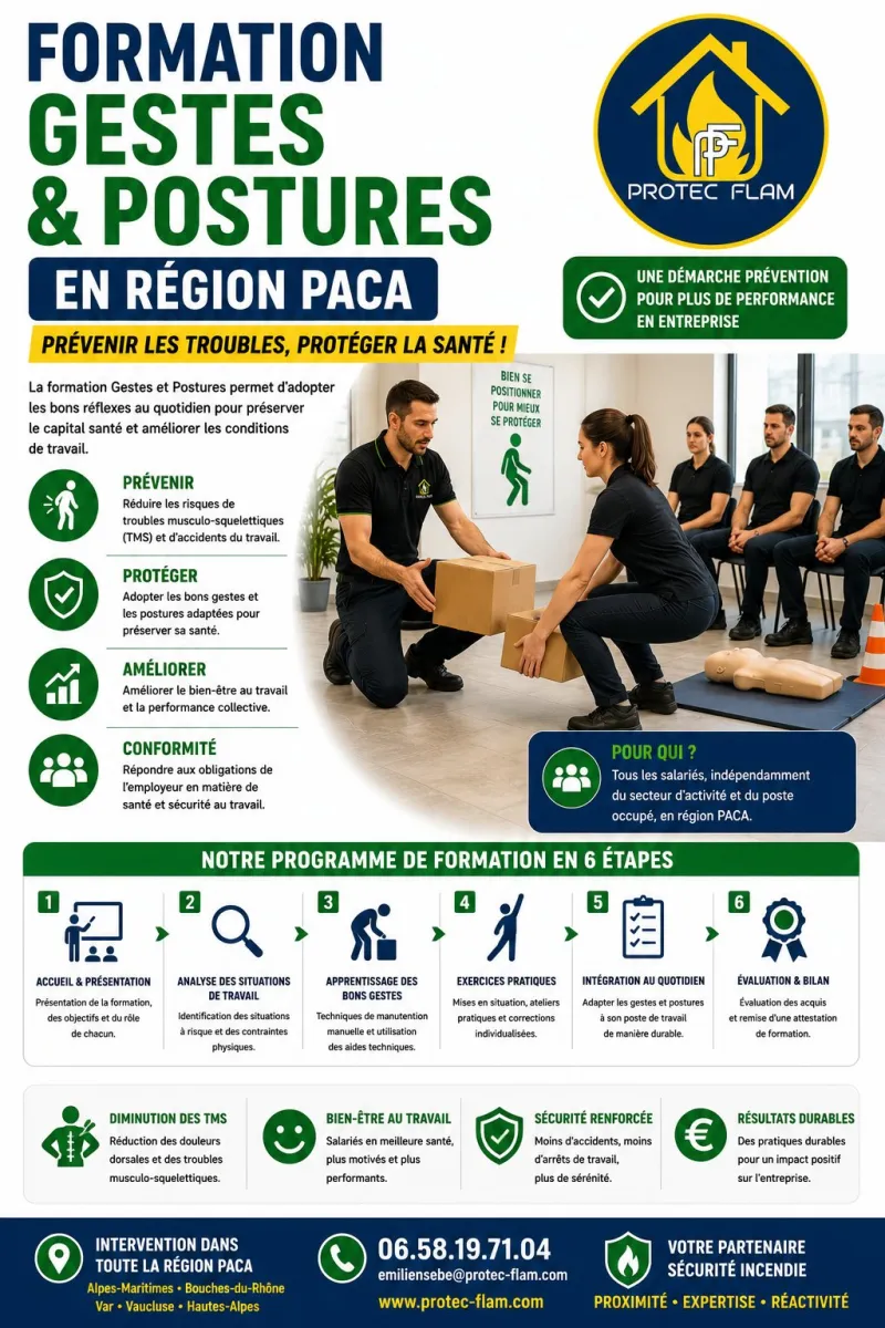 Gestes & postures — port de charge — Protec Flam