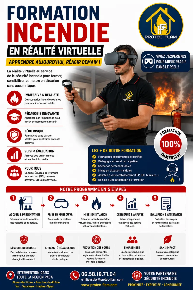 Incendie en réalité virtuelle — Protec Flam